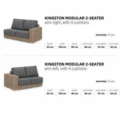 4 Seasons Outdoor Kingston Corner Set in Pure Weave