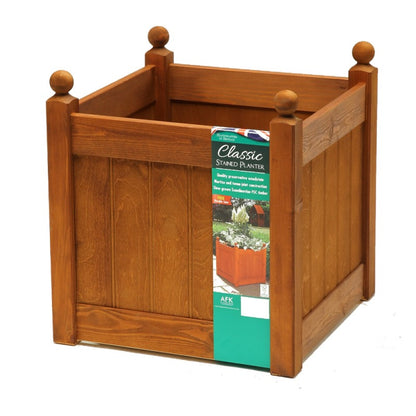 AFK Garden Products Cottage Arbour and Planter Set Beech Stain