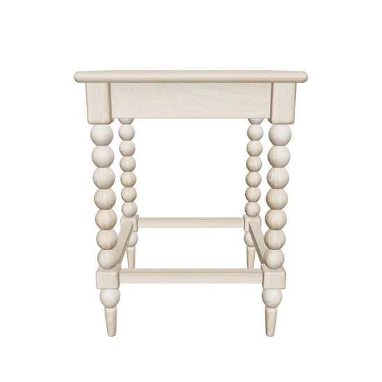 Photo-based approximate Artisan side-table; nominal product dimensions, review sample.