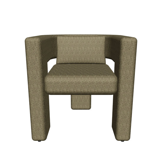 Gallery Direct Arezzo armchair in green — 3D view