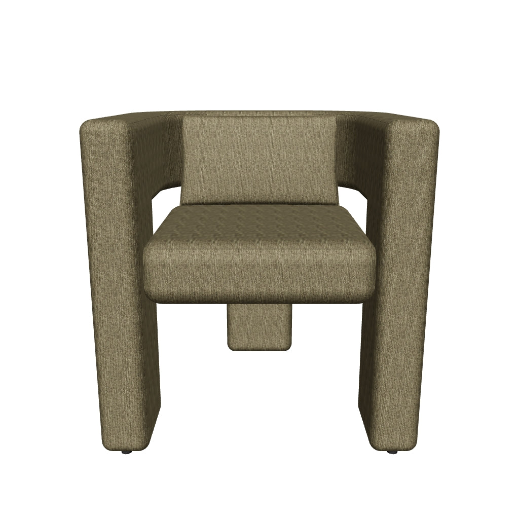 Gallery Direct Arezzo armchair in green — 3D view