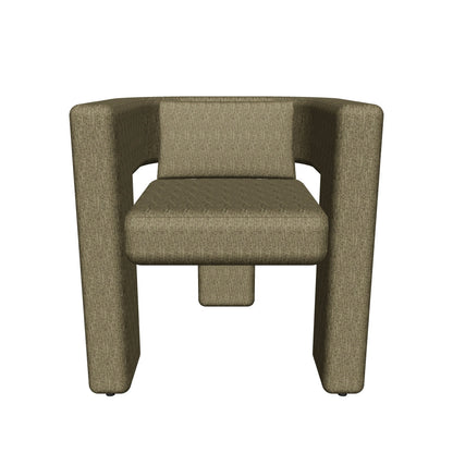 Gallery Direct Arezzo armchair in green — 3D view