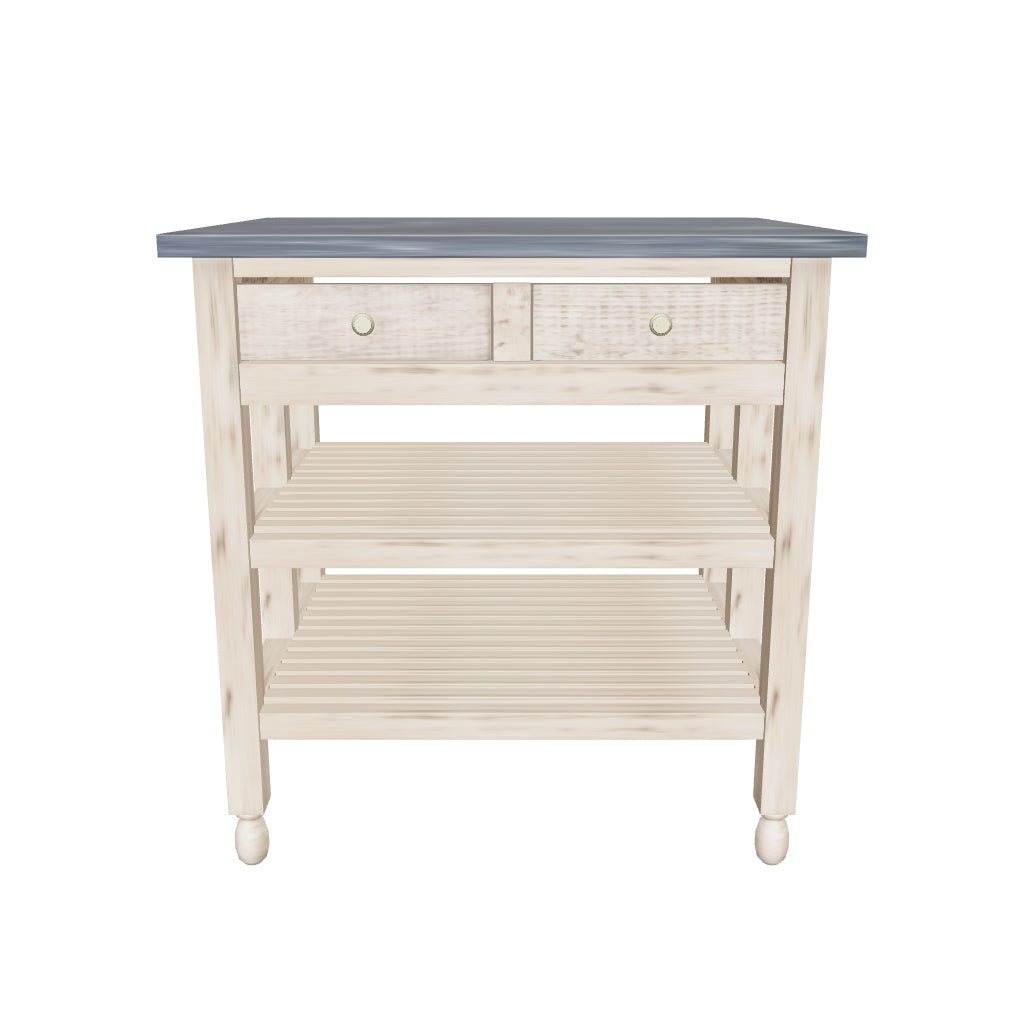 Gallery Direct Vancouver Kitchen Island (Small) — approximate photo-guided AR model