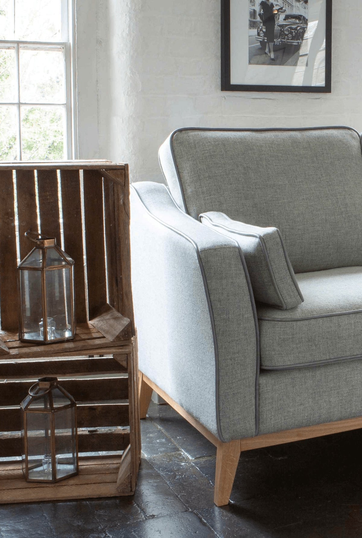 Vintage Sofa Company Creswell 2 Seater Sofa - Sterling Cragg — detail view