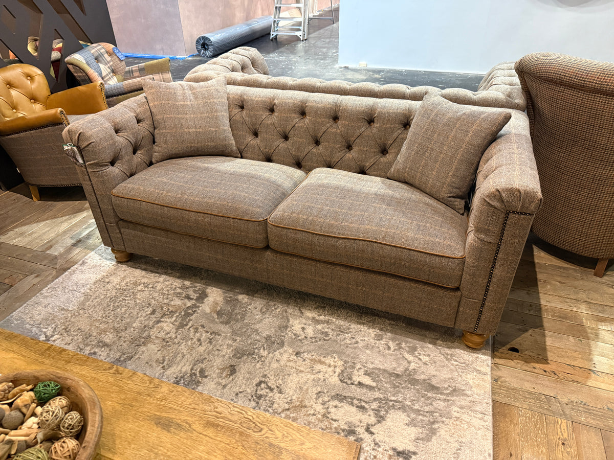 Vintage Sofa Company Eyam 2 Seater Sofa in Harrington Tweed — lifestyle setting