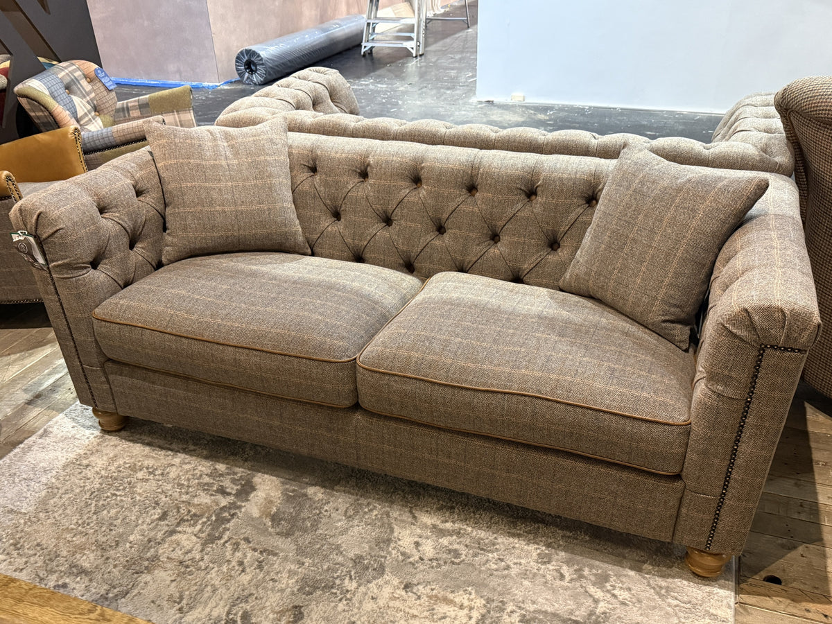 Vintage Sofa Company Eyam 2 Seater Sofa in Harrington Tweed — lifestyle setting