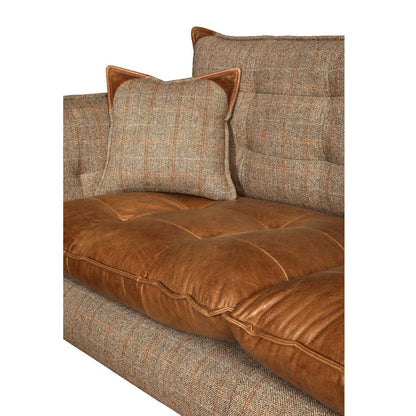 Vintage Sofa Company Regent 2 Seat Sofa - Hunting Lodge and Cerato Brown leather — studio product view