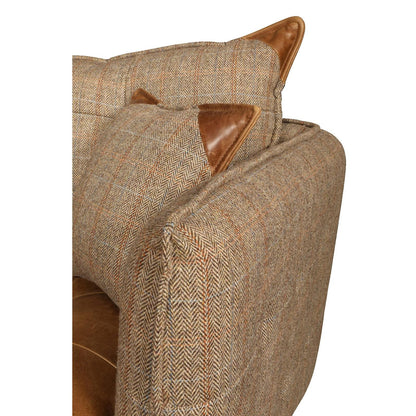 Vintage Sofa Company Regent 2 Seat Sofa - Hunting Lodge and Cerato Brown leather — studio product view