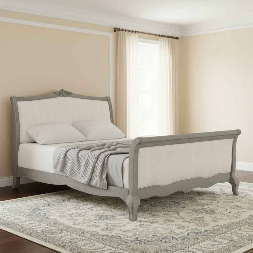 Willis & Gambier Camille King Size High End Sleigh Bed