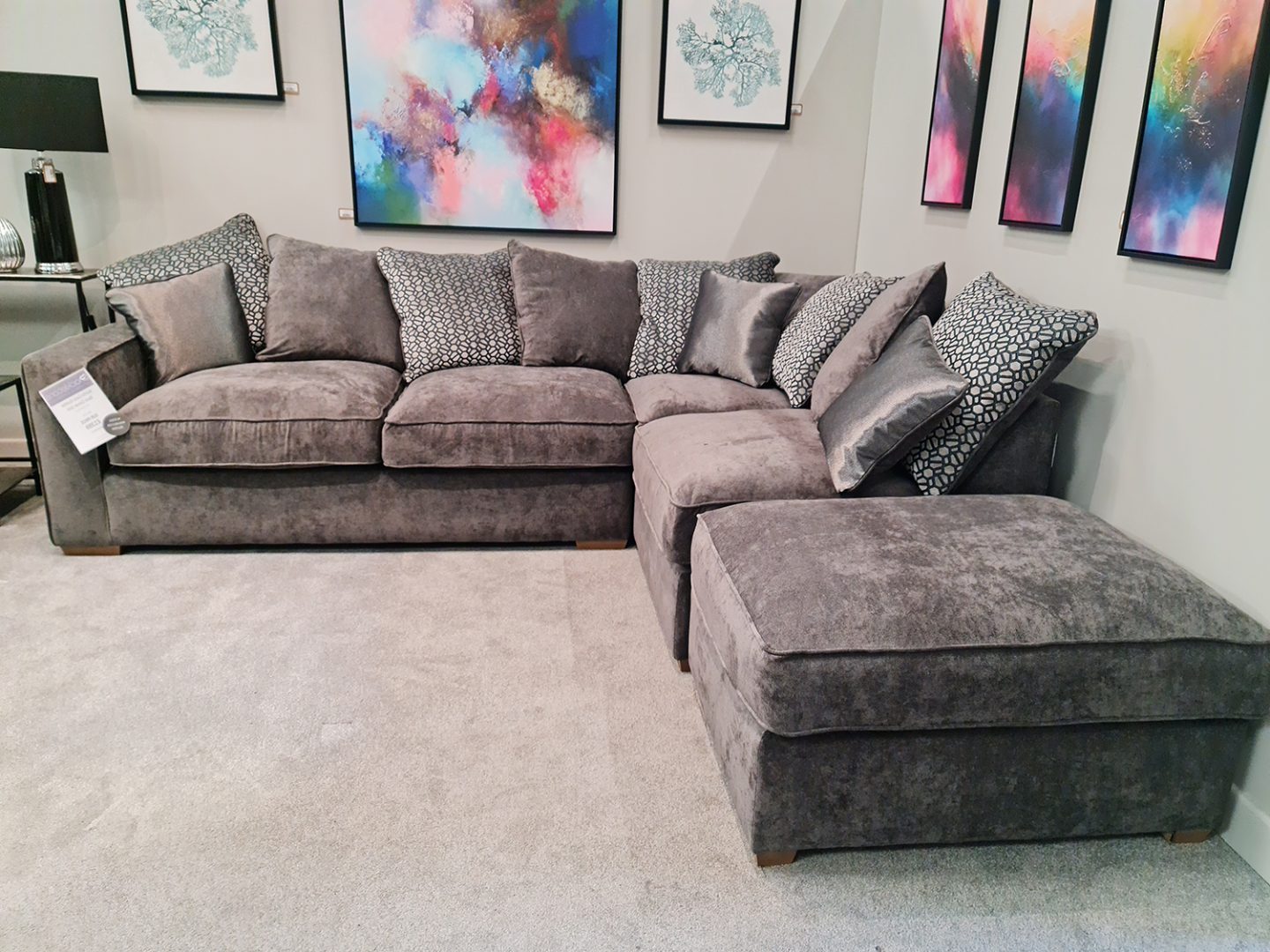 Monte Carlo (LH2+RFC+FST) Scatter Back Sofa in Kingston Charcoal