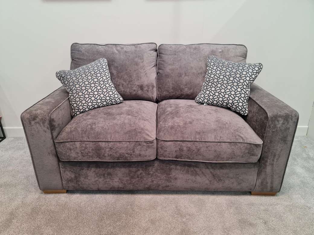 Monte Carlo 2 Seater Standard Back Sofa in Kingston Charcoal