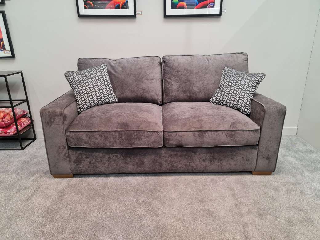 Monte Carlo 3 Seater Standard Back Sofa in Kingston Charcoal