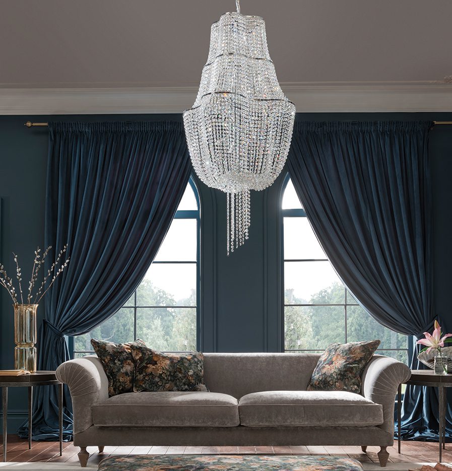 Spink & Edgar Loretta Grand Sofa shown in Opium Diamond