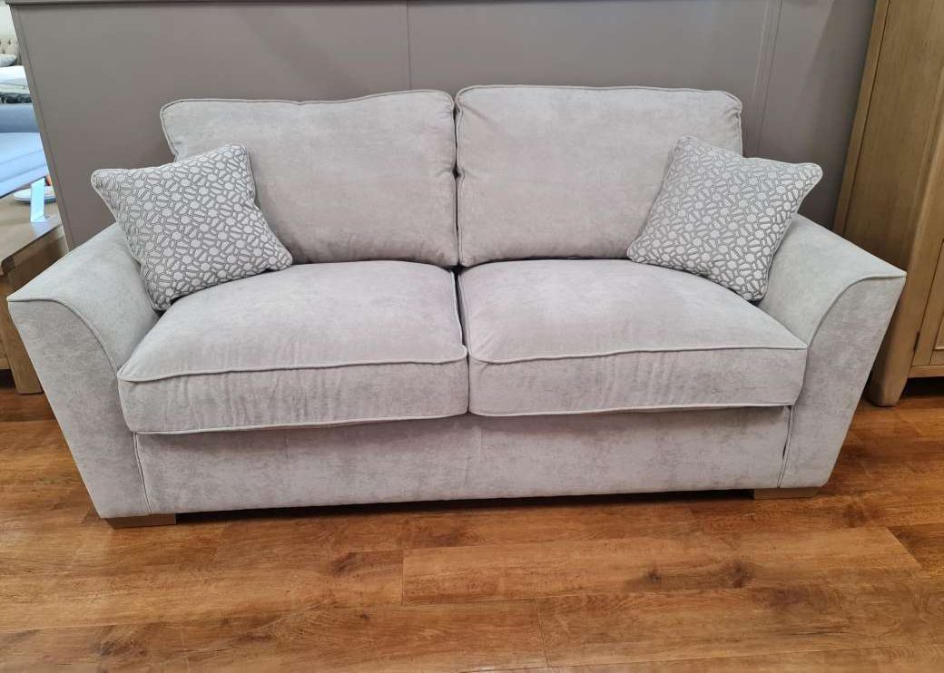 Bentley 3 Seater Sofa Standard Back in Kingston Silver