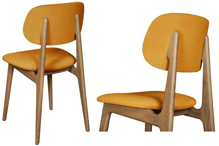 Pair of Carlton Furniture Bari Chairs - Plush Mustard