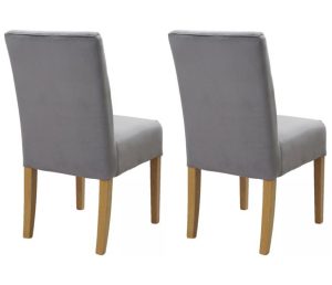 Pair of Carlton Furniture Colin Chairs Plush Steel | Shackletons