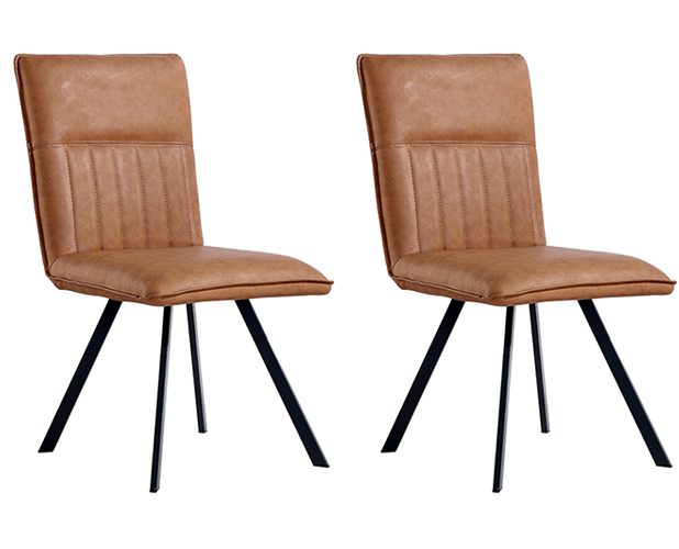 Pair of Kettle Interiors Dining Chairs Tan | Shackletons