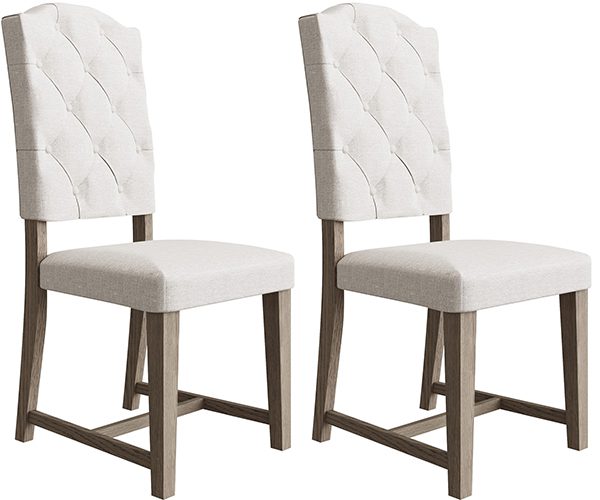 Pair of Kettle Interiors Parker Hodder Dining Chairs with Buttoned Back