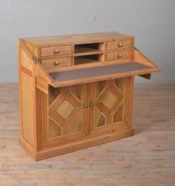 Carlton Furniture - Welbeck Campaign Desk with Marble Inlay