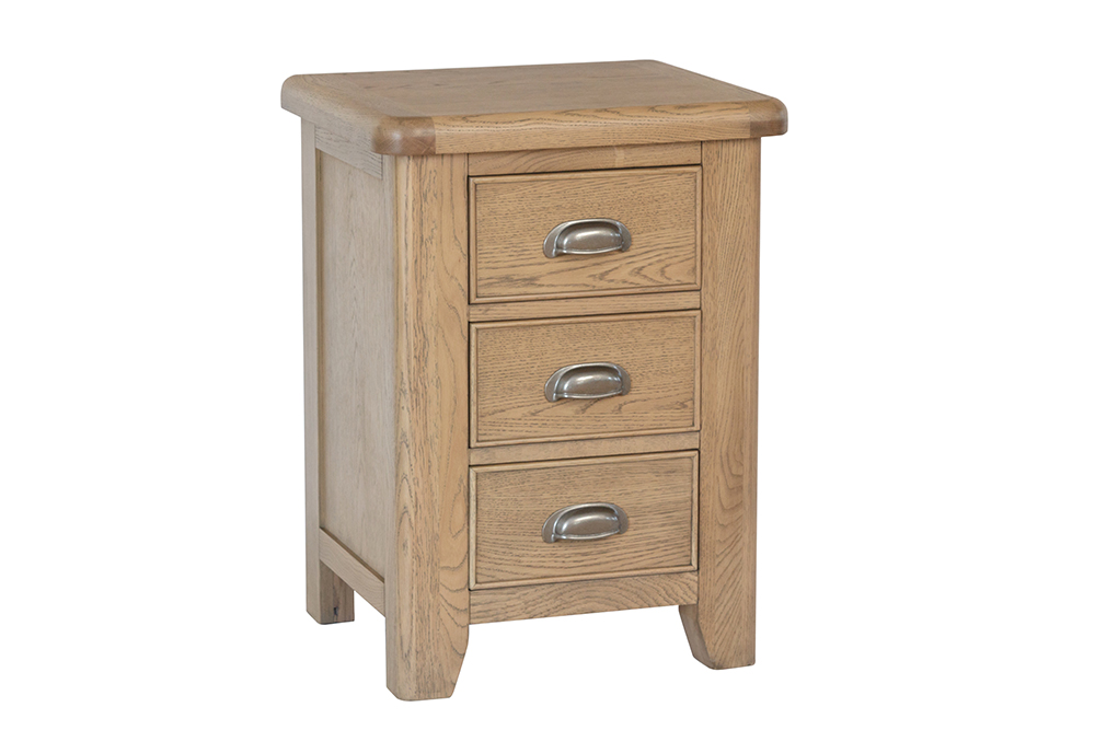 Kettle Interiors Parker Natural Large Bedside Cabinet | Shackletons