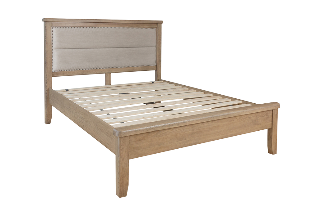 Kettle Parker 50 Bed with Fabric headboard and low end footboard | Shackletons