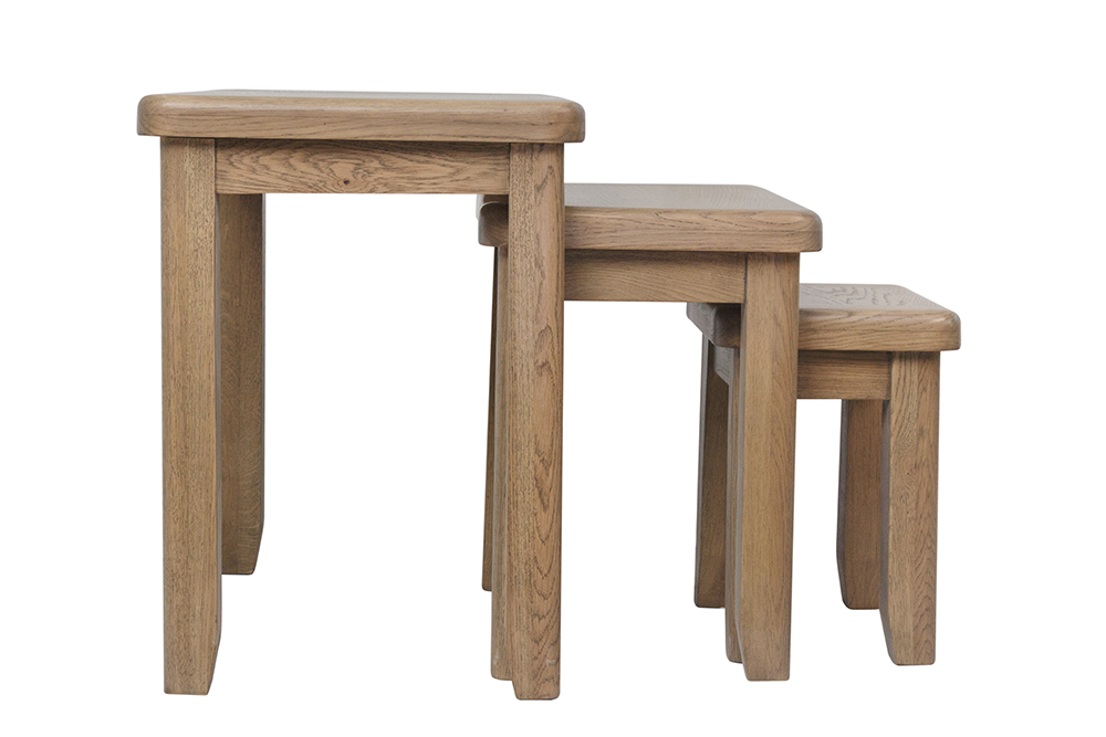 Kettle Interiors Parker Natural Nest of 3 Tables