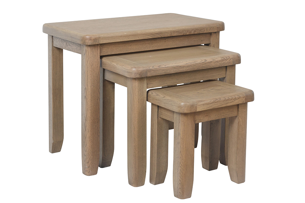 Kettle Interiors Parker Natural Nest of 3 Tables