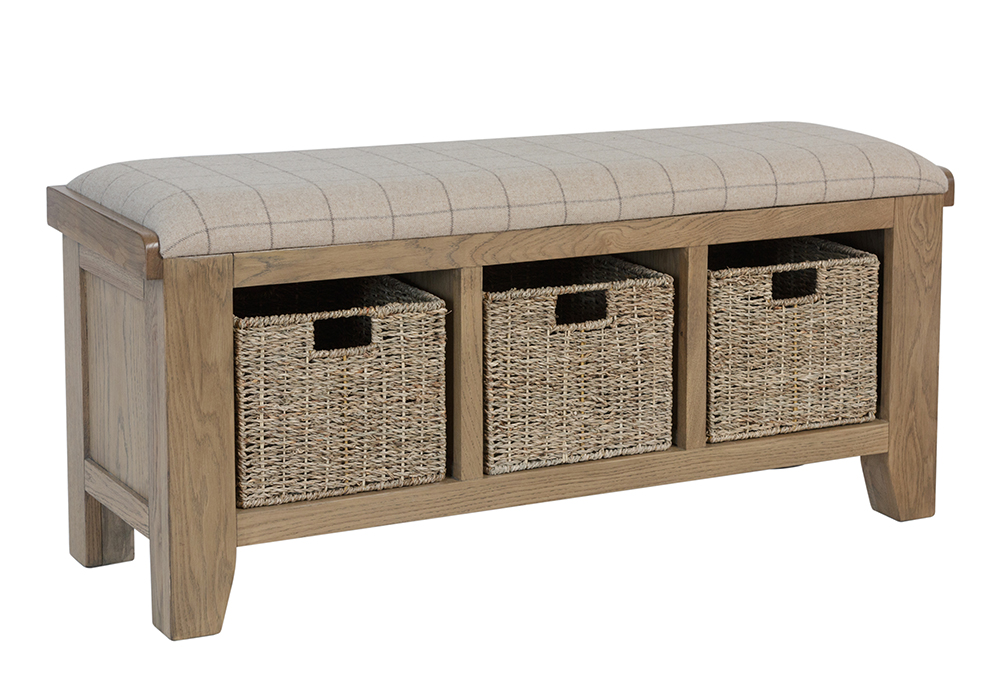 Kettle Interiors Parker Natural Hall Bench | Shackletons