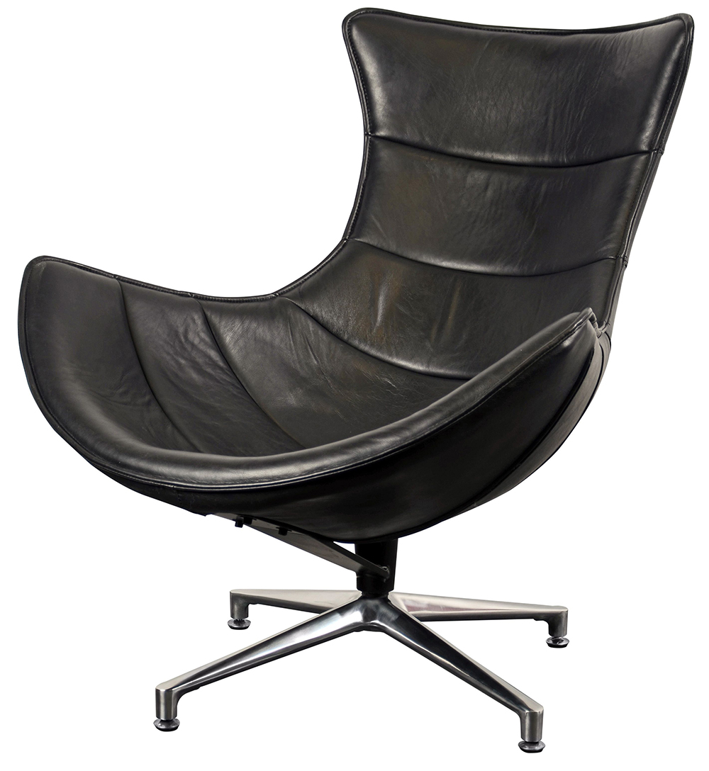 Carlton Furniture – Costello Chair – Black Leather