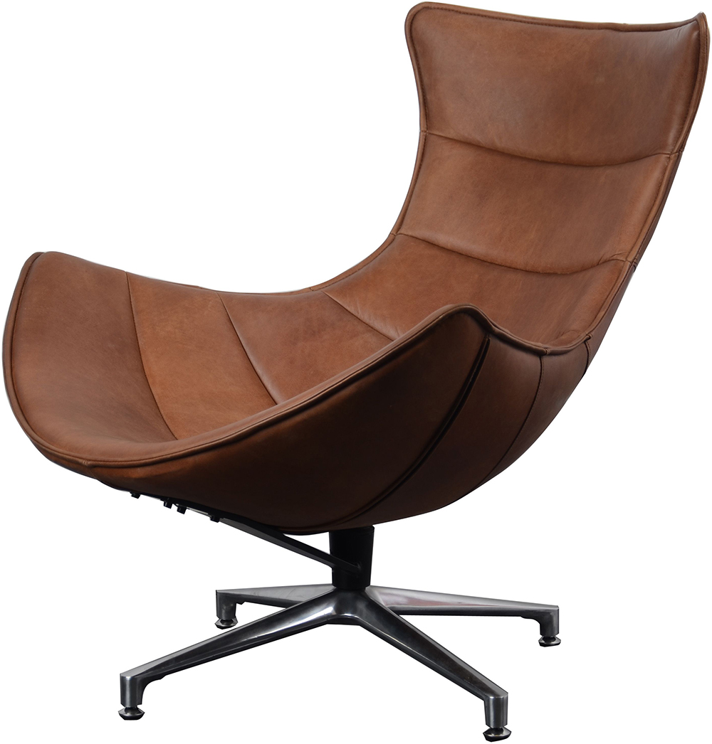 Carlton Furniture – Costello Chair – Brown Leather