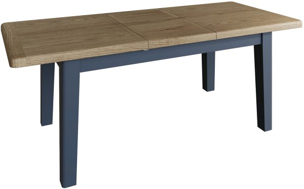 Kettle Interiors Parker Dining Blue 18m Butterfly Extending Table | Shackletons