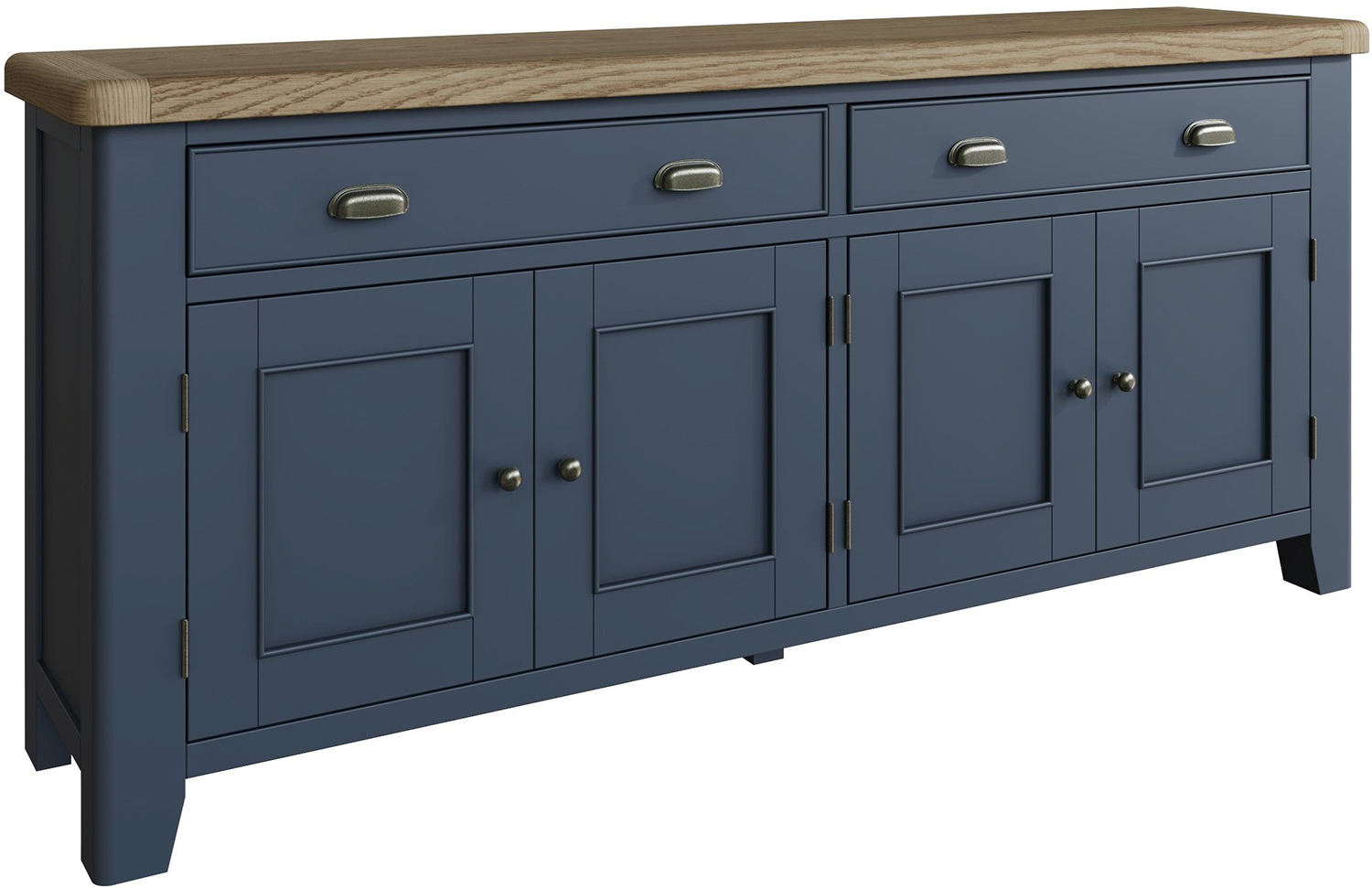 Kettle Interiors Parker Dining Blue 4 Door Sideboard