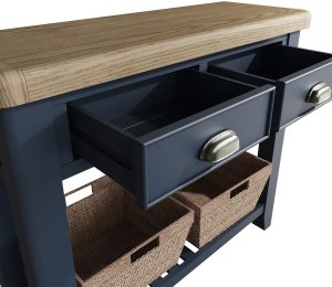 Kettle Interiors Parker Dining Blue Console Table | Shackletons