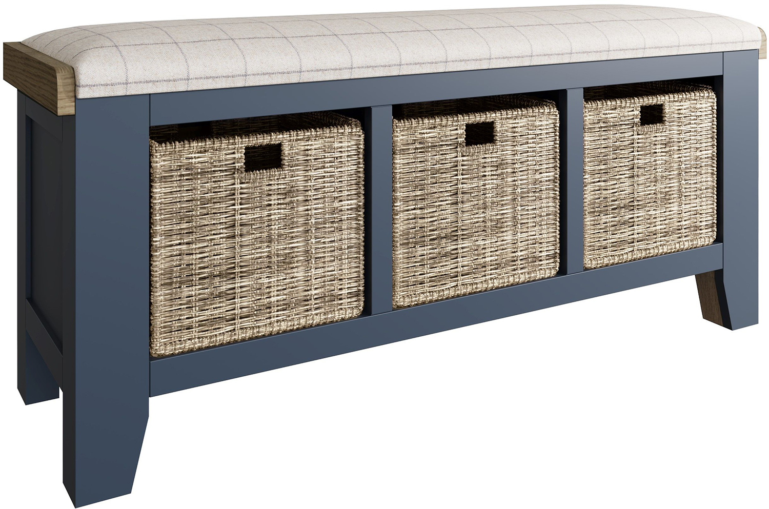 Kettle Interiors Parker Dining Blue Hall Bench