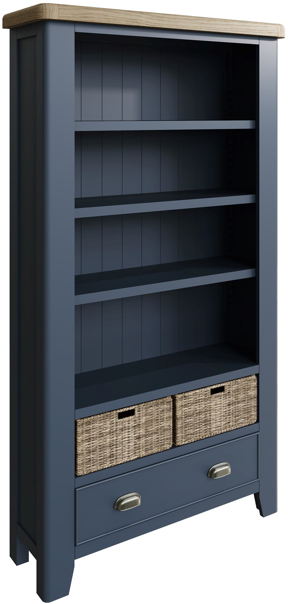 Kettle Interiors Parker Dining Blue Large Bookcase