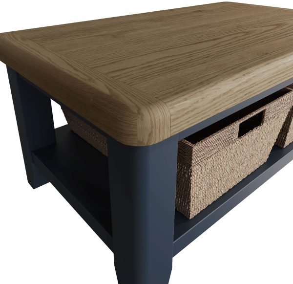 Kettle Interiors Parker Dining Blue Coffee Table | Shackletons