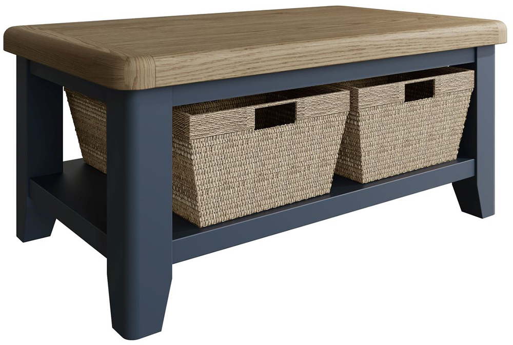 Kettle Interiors Parker Dining Blue Coffee Table