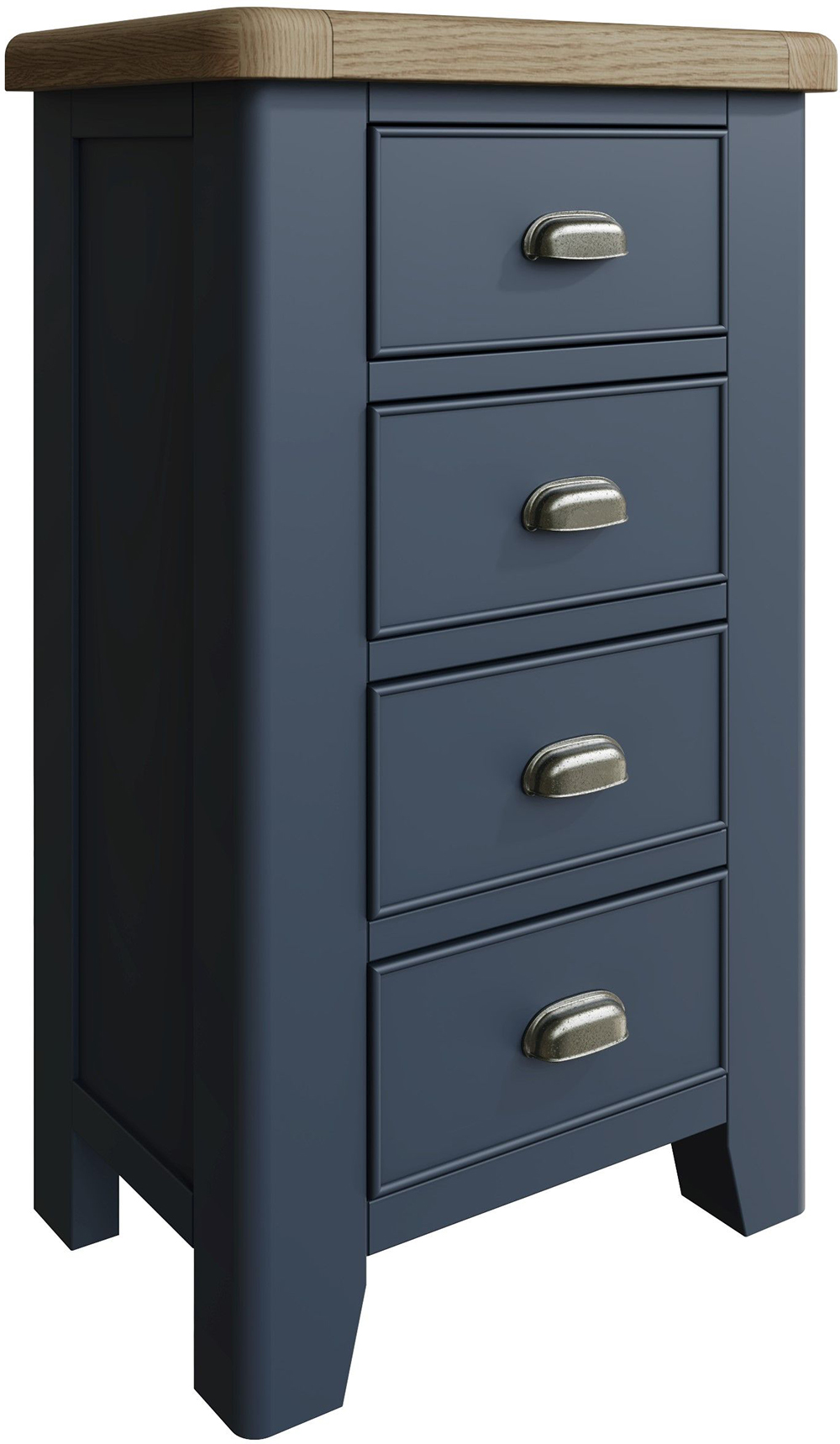 Kettle Interiors Parker Bedroom Blue 4 Drawer Chest