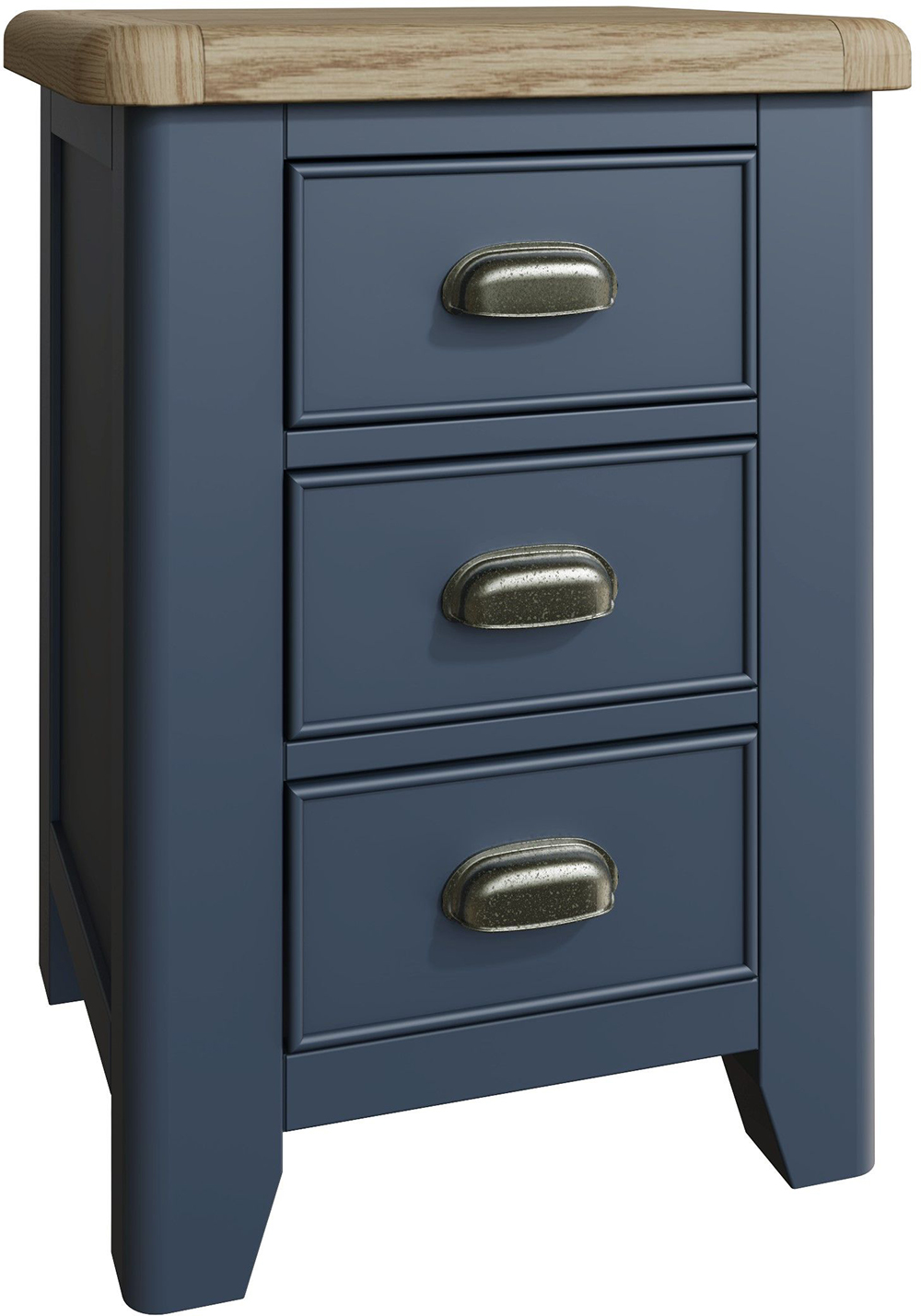 Kettle Interiors Parker Bedroom Blue Large Bedside Cabinet