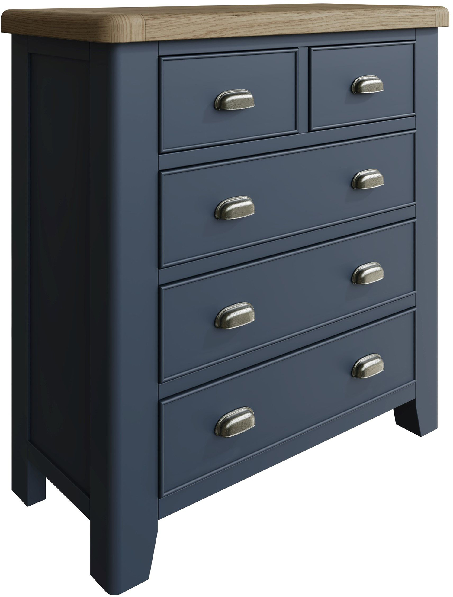 Kettle Interiors Parker Bedroom Blue 2 Over 3 Chest of Drawers