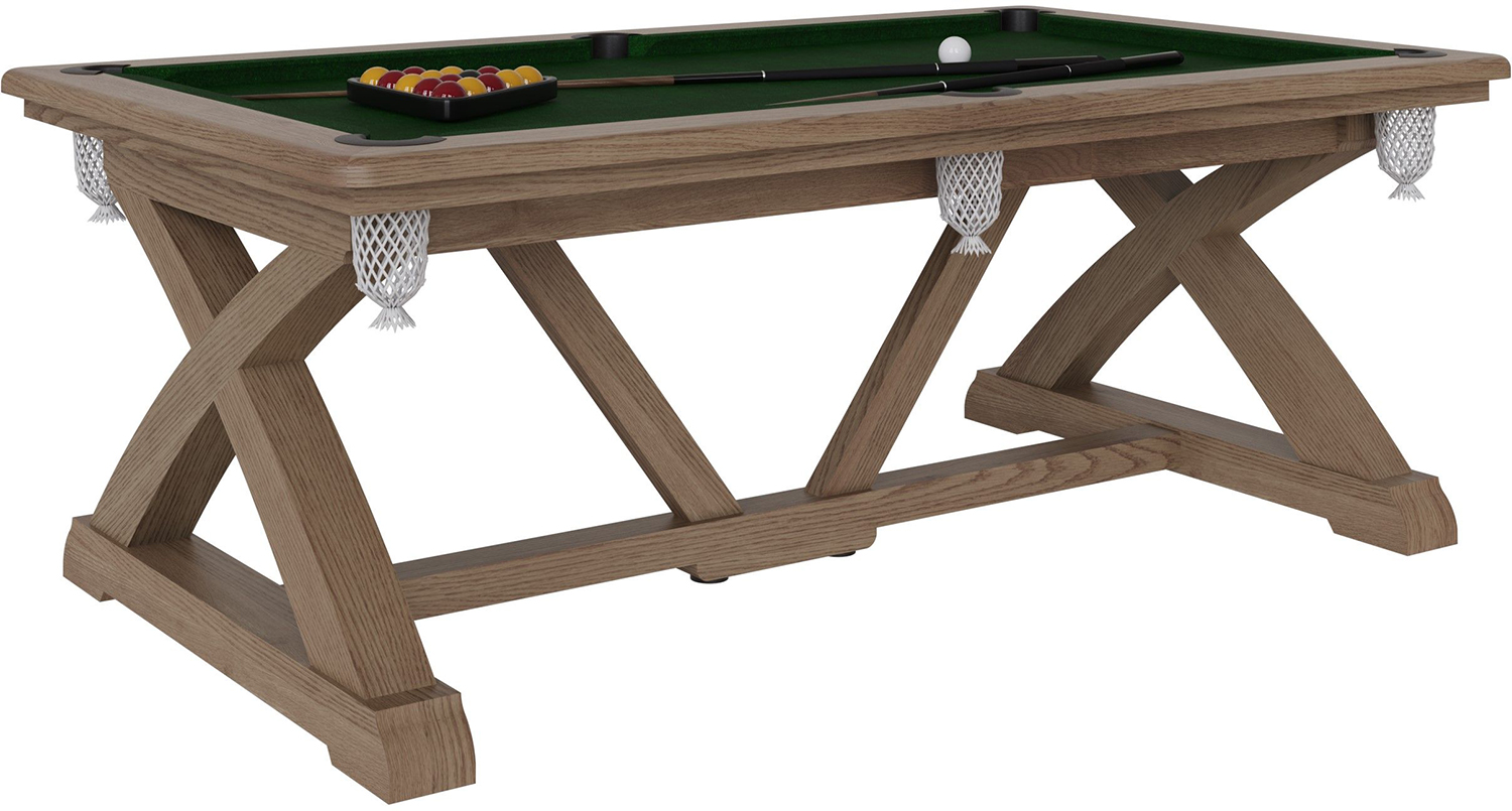 Kettle Interiors Parker Natural Pool Table with Top