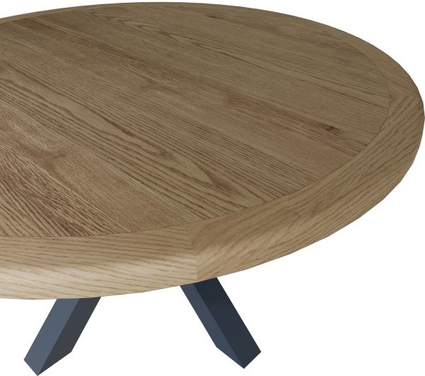Kettle Interiors Parker Dining Blue Large Round Table | Shackletons
