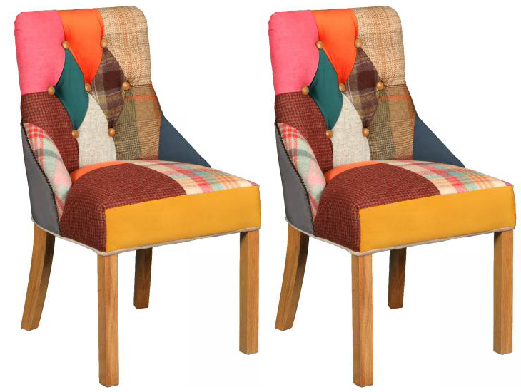 Pair of Carlton Furniture Stanton Chairs (Patchwork)