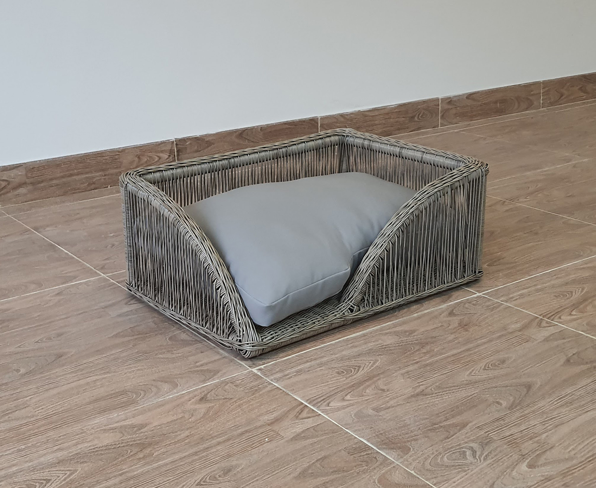 Perfect Pet Beds Contemporary in Sandstone with Natural Cushion