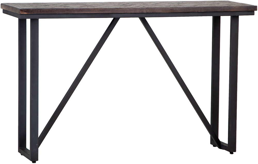 Kettle Interiors BA 1.4m Bar Table - Teak & Iron
