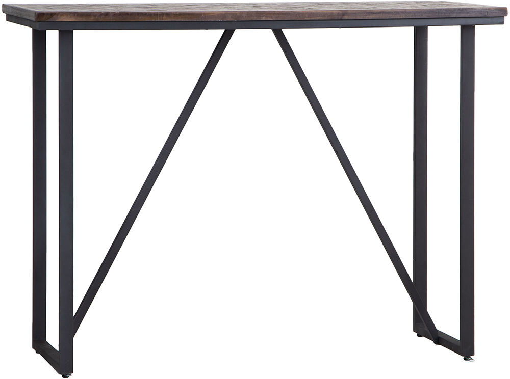 Kettle Interiors BA Console Table Teak Iron | Shackletons