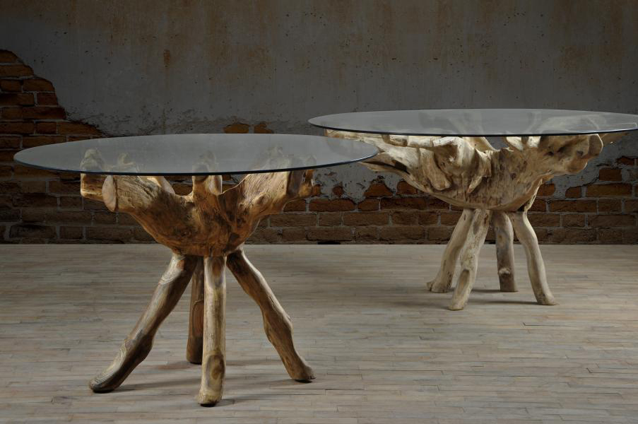 Carlton Furniture - Root Table - 130cm Glass Top
