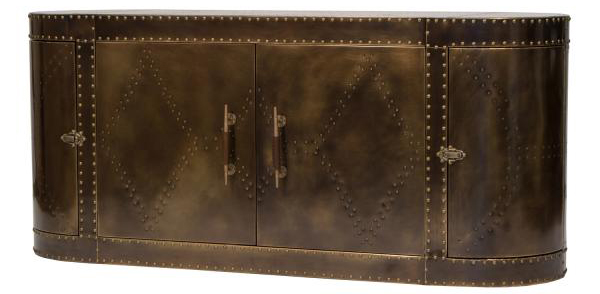 Carlton Furniture – Aviator Sideboard – Vintage Brass