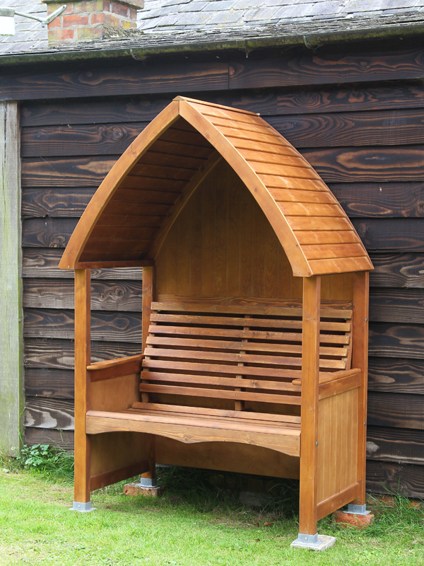 AFK Garden Products Cottage Arbour Beech Stain