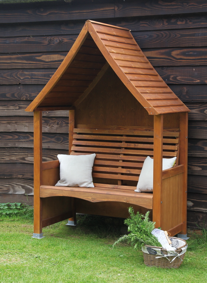 AFK Garden Products Goodwood Arbour Beech Stain